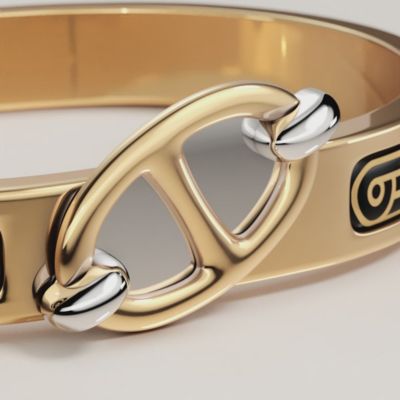 Mini Clic Chaine d'Ancre Hermès Sellier bracelet, View: video, view 2 of 4